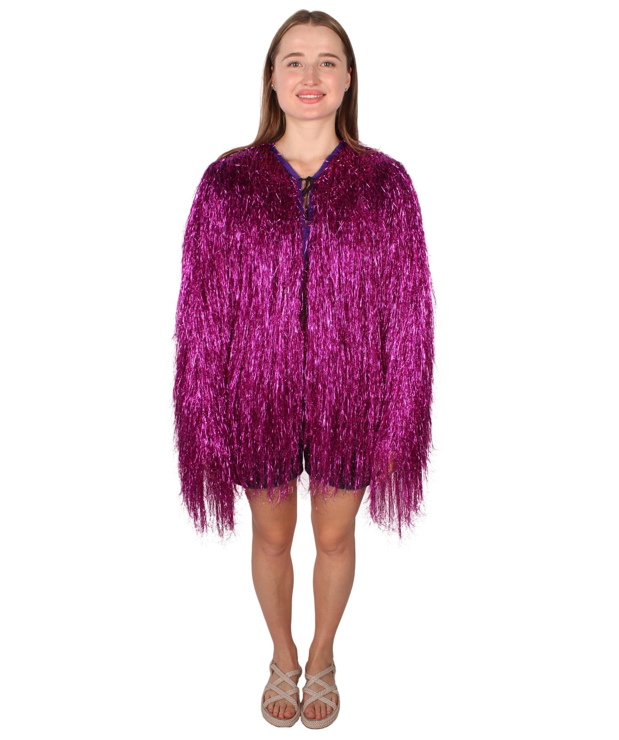 HPO Unisex Festival Carnival Thin Tinsel Jacket with Loose Fit Extra