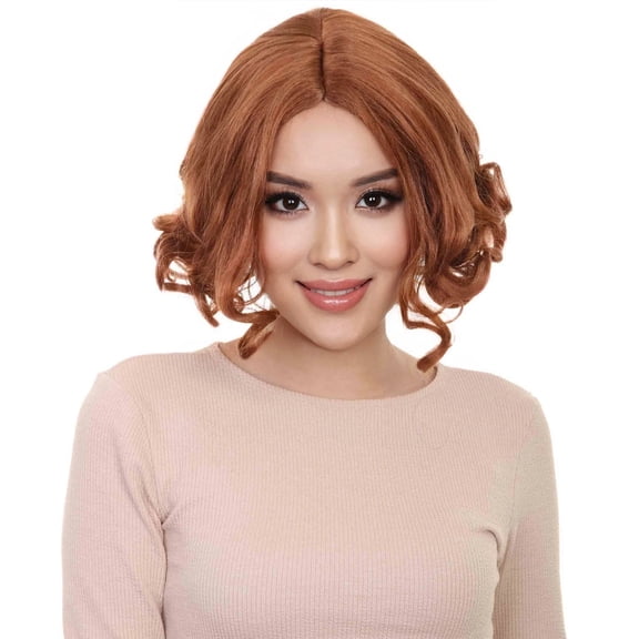 HPO Womens Game Thief Wig Brown, Flame-Retardant Synthetic Fiber, Perfect for Halloween & Cosplay