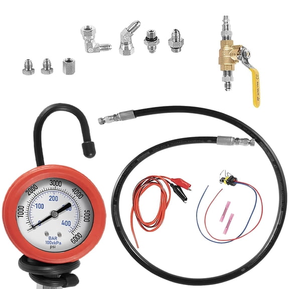 HPOP Test Tool, High Pressure & Air Leak for Ford F250 F350 6.0L & 7.3L Powerstroke 1994-2007, for Cat 3126B 3126E C7 Diesel Engines 1997-2006