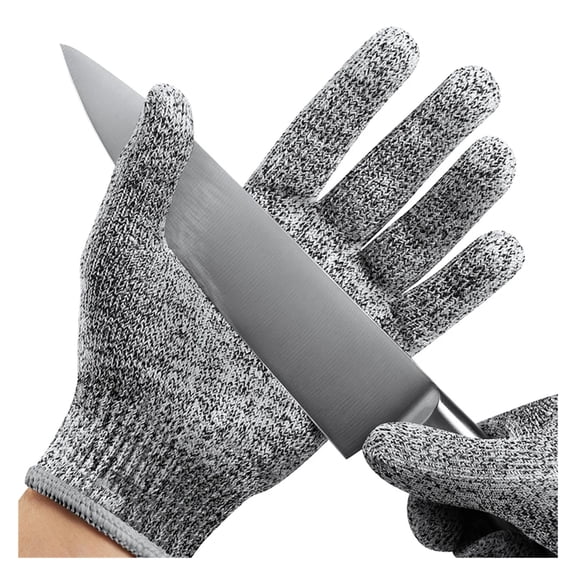 HPPE Level 5 Anti-Cut Gloves Kitchen Gardening Anti-Cut Knitted Gloves Anti-Thorn Wear-Resistant Glass Building Cutting Gloves