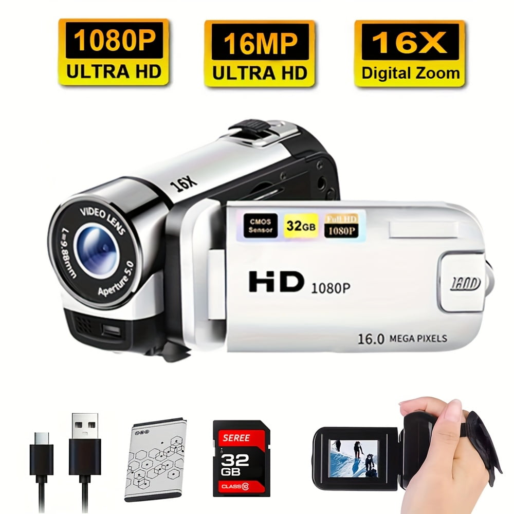 HPQ 270° Led Flip Screen Camera: 16x Zoom, 1080p, 2.7-Inch Display ...