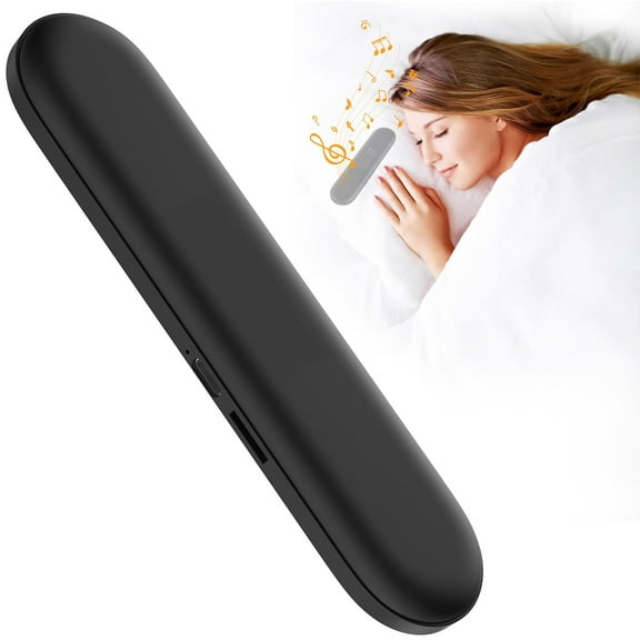 HPQ Mini Bone Conduction Pillow Speaker for Sleeping - Bluetooth 5.0, Stereo Bass, Adjustable Volume, TF Card Support | Noise-Free Sleep Aid for Deep Rest.