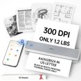 thumbnail image 1 of HPRT 610Pro Portable Thermal Printer - 300DPI Wireless Bluetooth Inkless Printer for Travel, Office, and Home, Supports US Letter & A4, 1 of 6