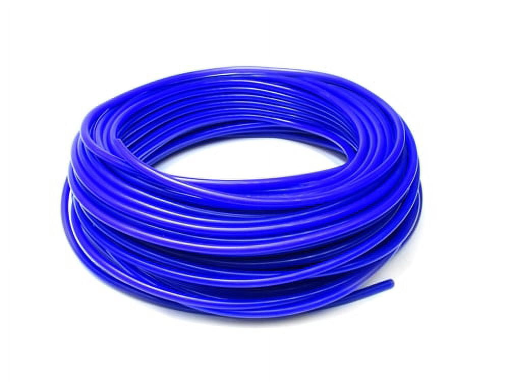 HPS 1/4" (6mm) ID Blue High Temp Silicone Vacuum Hose 100 Feet Pack