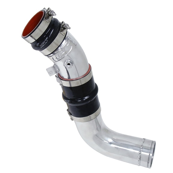 HPS 17-120P Polish Intercooler Charge Pipe w Silicone Boots Cold Side Fits select: 2017-2020 CHEVROLET SILVERADO, 2017-2020 GMC SIERRA