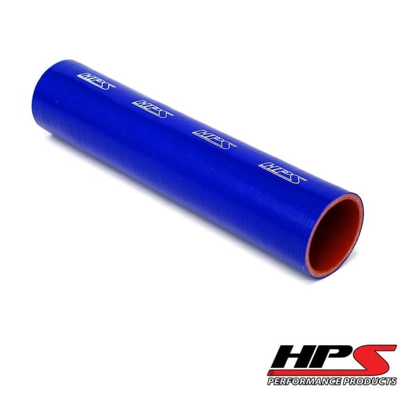HPS 2-1/4" ID x 12" Long 4-ply Reinforced High Temp Silicone Tube Couper Hose Blue