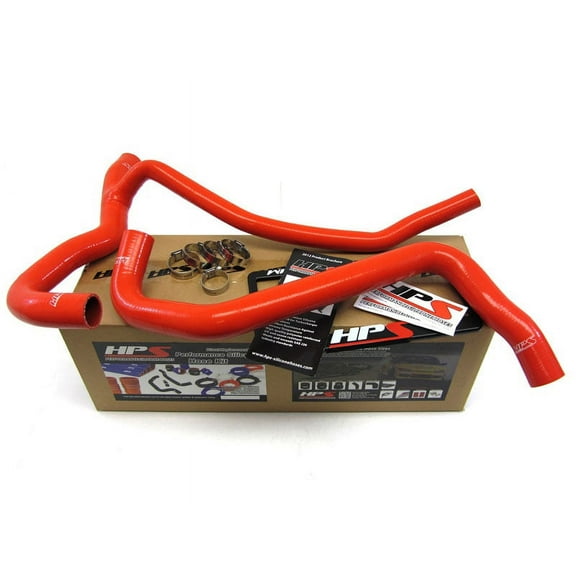 HPS 3-Ply Silicone Radiator Hose Kit for Ford 07-10 Mustang GT V8 RED