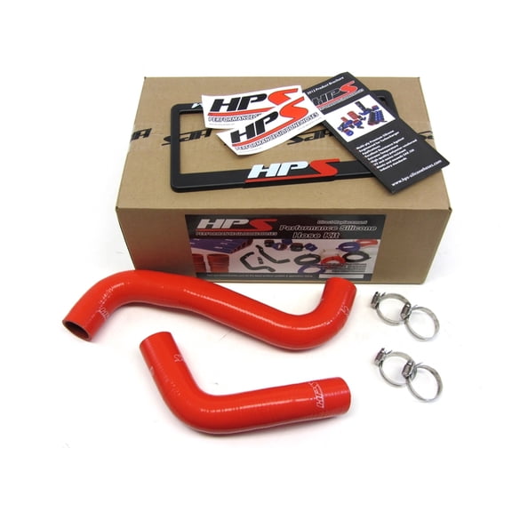 HPS 57-1064-RED Red Silicone Radiator Hose For 08-21 2.5L Turbo WRX / STI Fits select: 2013-2014 SUBARU IMPREZA SE, 2016-2017 SUBARU WRX PREMIUM