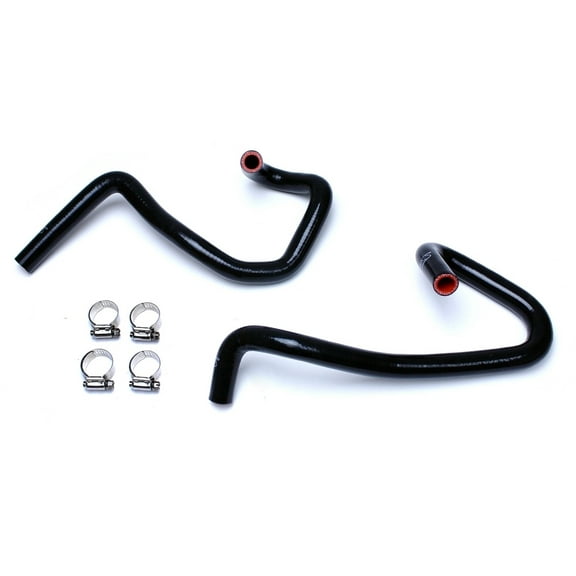 HPS 57-1470-BLK Black Silicone Heater Hose For 2005-2018 Tacoma 2.7L 4Cyl