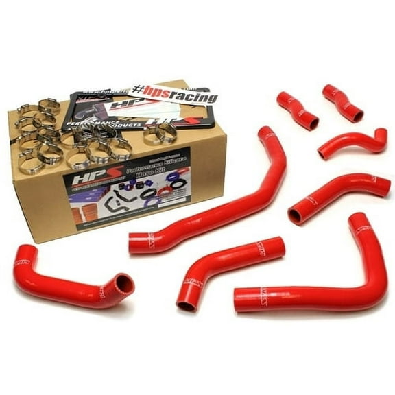 HPS 57-1501-RED Red Silicone Radiator Hose For 1990-1999 MR2 3SGTE Turbo