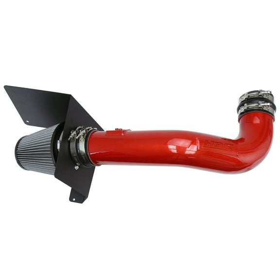 HPS 827-667R Red Shortram Air Intake Kit for 2009-2014 Cadillac Escalade 6.2L V8