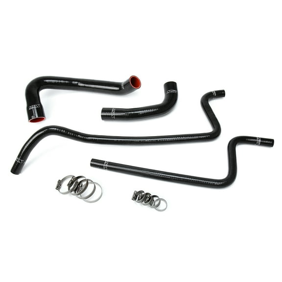 HPS Black Radiator Hose Kit For 2000-2001 Wrangler TJ 4.0L Left Hand Drive