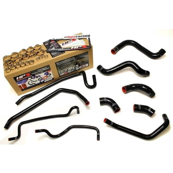 HPS Black Radiator Hose Kit For 2011-2014 Mustang GT 5.0L V8 (includes Boss 302)