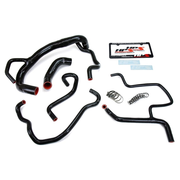 HPS Black Radiator Hose Kit For 2015-2016 Charger R/T Scat Pack 392 6.4L V8