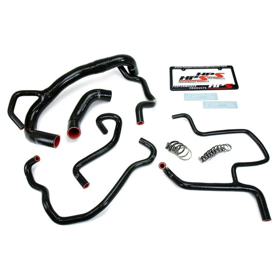 HPS Black Radiator Hose Kit For 2015-2016 Charger R/T Scat Pack 392 6.4L V8