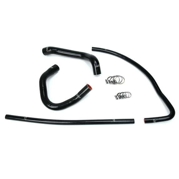 HPS Black Radiator Hose Kit For 93-98 Grand Cherokee 4.0L I6 Left Hand Drive