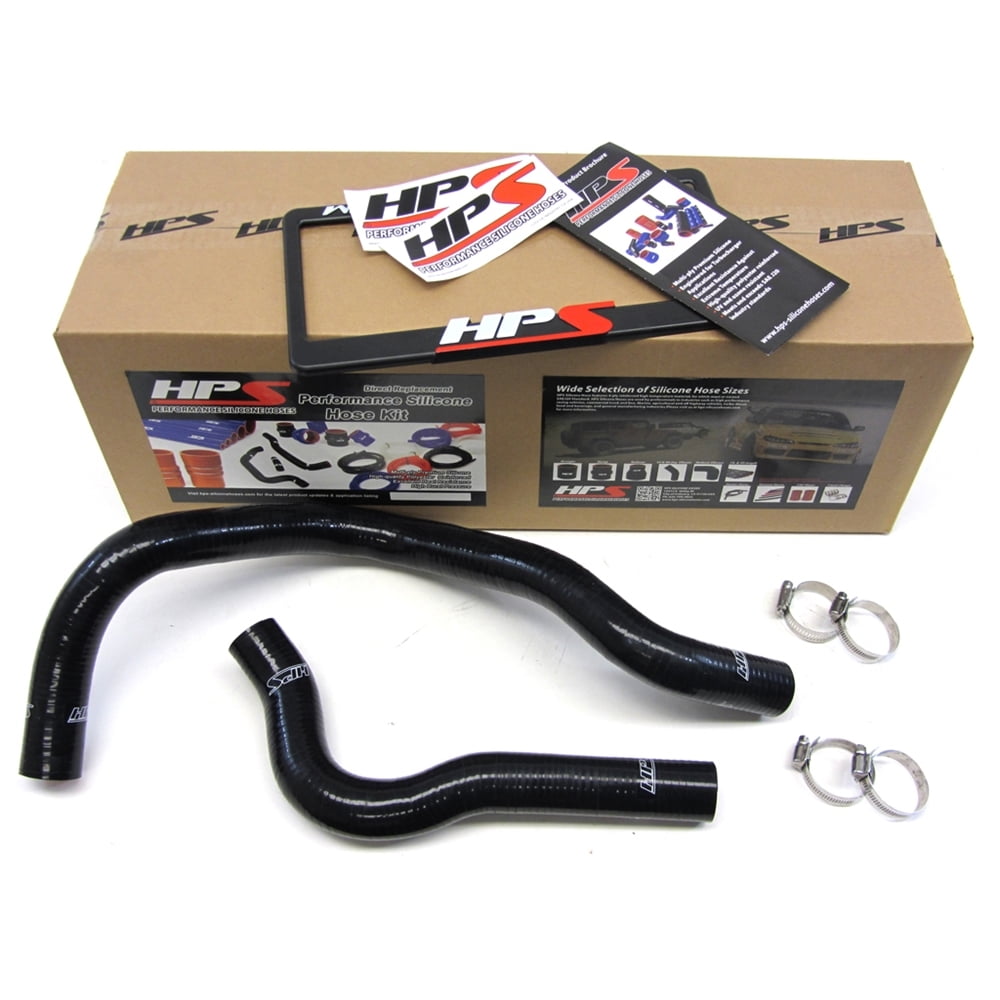 HPS Black Reinforced Silicone Radiator Hose Kit Coolant for Honda 9200 Civic w/ B16 9900 Civic
