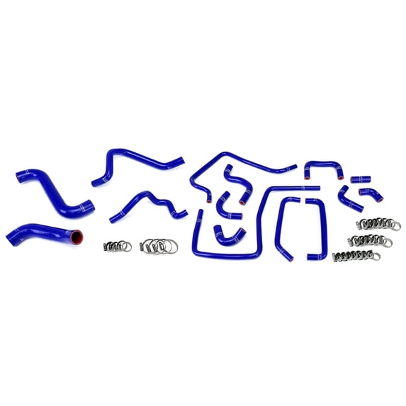 HPS Blue Reinforced Silicone Radiator, Heater and Ancillary Hose Kit Coolant for Subaru 2005 Impreza WRX 2.0L Turbo