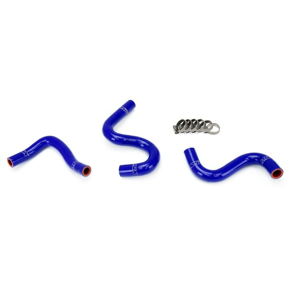 HPS Blue Reinforced Silicone Heater Hose Kit for Toyota 83-87 Corolla AE86 4A-GEU Left Hand Drive