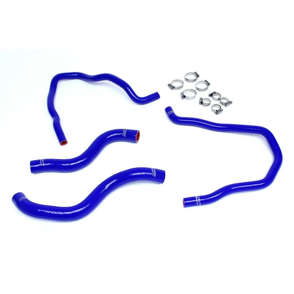 HPS Blue Reinforced Silicone Radiator + Heater Hose Kit for Honda 13-17 Accord 2.4L LHD
