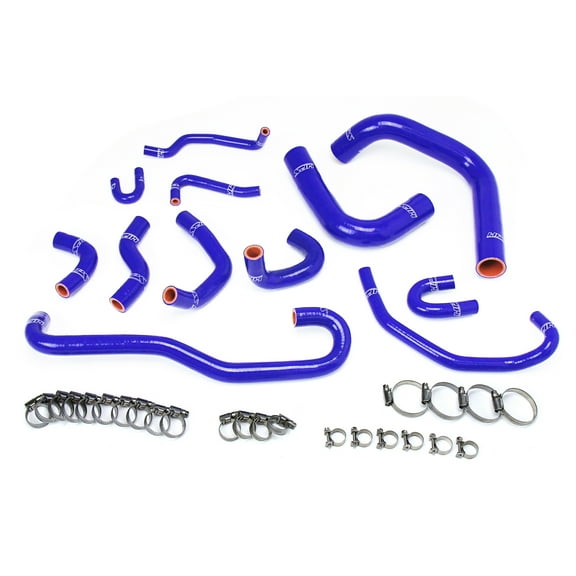 HPS Blue Silicone Radiator/Heater Hose For 89-92 Pickup 3.0L V6 Left Hand Drive