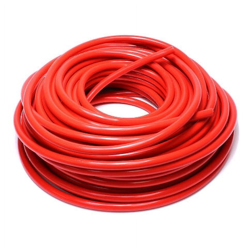 HPS HTHH-013-REDx25 1/8" ID 25 Feet roll 1-ply Red Silicone Heater Hose