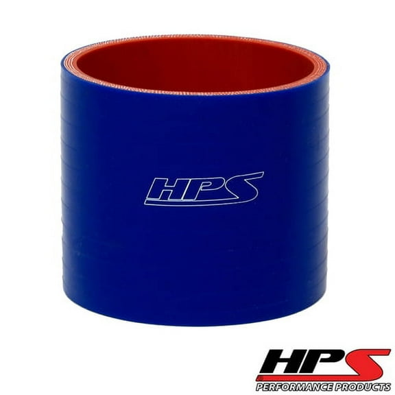 HPS HTSC-256-BLUE 2-9/16" ID 3" 4-ply Blue Silicone Coupler Hose