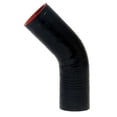 thumbnail image 1 of HPS 4" ID High Temp 4-ply Reinforced Silicone 45 Degree Elbow Coupler Hose Black (102mm ID), 1 of 3