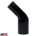 thumbnail image 1 of HPS HTSER45-275-400 2-3/4"-4" ID 4" Black Silicone 45 Deg. Elbow Reducer Hose, 1 of 3