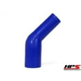 thumbnail image 1 of HPS HTSER45-300-312 3"-3-1/8" ID 4" Blue Silicone 45 Deg. Elbow Reducer Hose, 1 of 3