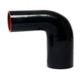 thumbnail image 1 of HPS HTSER90-238 2-3/8"-2-9/16" ID 4" Black Silicone 90 Deg. Elbow Reducer Hose, 1 of 3