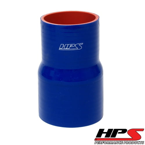 HPS HTSR-250-275-L4 2-1/2"-2-3/4" ID 4" 4-ply Blue Silicone Reducer Coupler Hose
