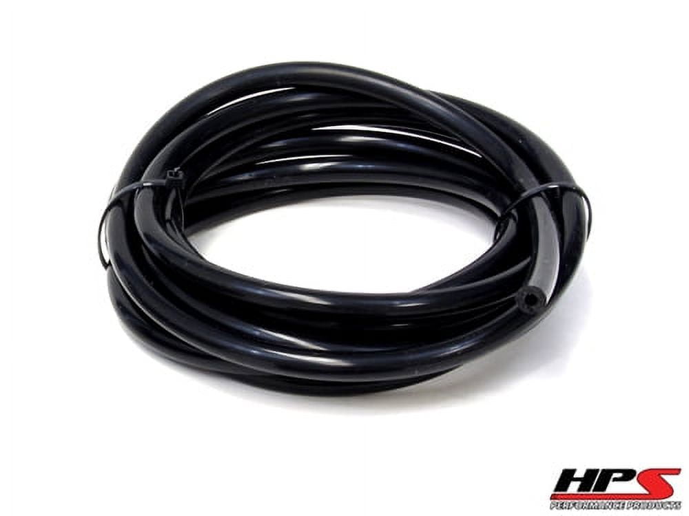 Vibrant 3/8 (9.5mm) I.D. x 10 ft. of Silicon Vacuum Hose - Black
