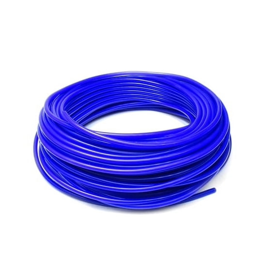 HPS HTSVH6-BLUEx100 1/4" ID 100 feet Blue Silicone Vacuum Hose Tubing