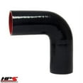 thumbnail image 1 of HPS High Temp 1.5" ID 4-ply Reinforced Silicone 90 Degree Elbow Coupler Hose Black (38mm ID), 1 of 3