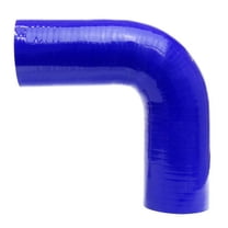 HPS High Temp 1.5" ID 4-ply Reinforced Silicone 90 Degree Elbow Coupler Hose Blue (38mm ID)