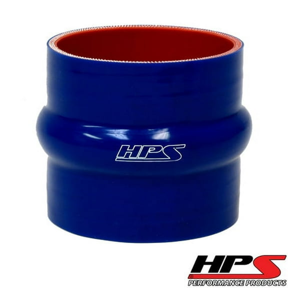 HPS High Temp 1.75" ID x 6" Long 4-ply Reinforced Silicone Hump Coupler Hose Blue (45mm ID x 152mm Length)
