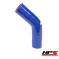 thumbnail image 1 of HPS High Temp 2-9/16" ID 4-ply Reinforced Silicone 45 Degree Elbow Coupler Hose Blue (65mm ID), 1 of 3