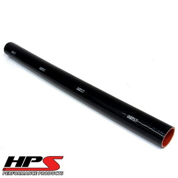 HPS High Temp 3/4" ID x 3 Feet Long 4-ply Reinforced Silicone Coolant Tube Hose Black (19mm ID)