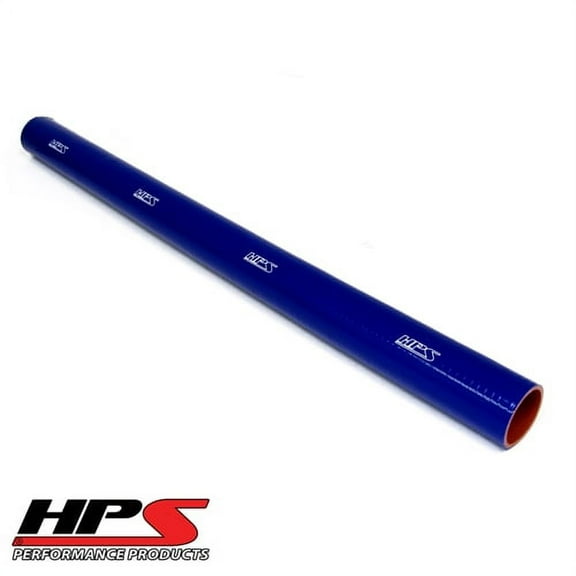 HPS High Temp 7/8" ID x 3 Feet Long 4-ply Reinforced Silicone Coolant Tube Hose Blue (22mm ID)