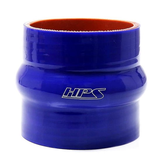 HPS Performance  1.25 in. Silicone Single Hump Coupler, Blue - 4 in.