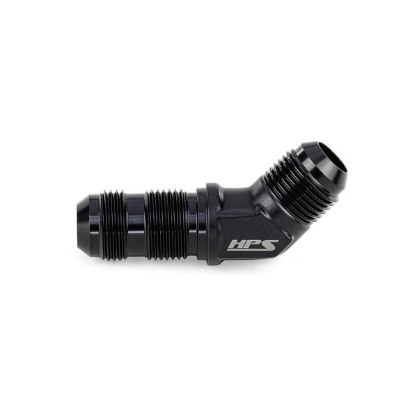 HPS Performance -12 45 Degree Aluminum Bulkhead Adapter AN Fitting, AN83712