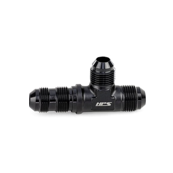 HPS Performance -12 Bulkhead Tee on a Run Aluminum Adapter AN Fitting, AN80412
