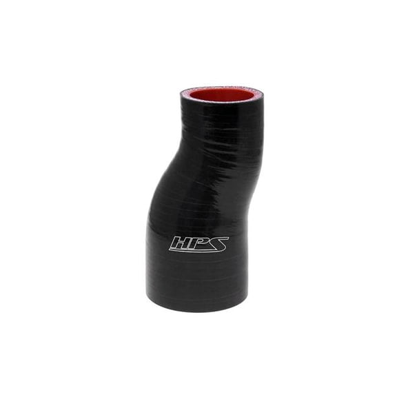 HPS Performance  2-3 in. Silicone Offset Reducer, Black - 6 in.