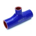 thumbnail image 1 of HPS Performance  2.75 in. ID 1 in. ID Branch Silicone Coupler Blow Off Valve T-Hose Tee, Blue - 6 in., 1 of 2