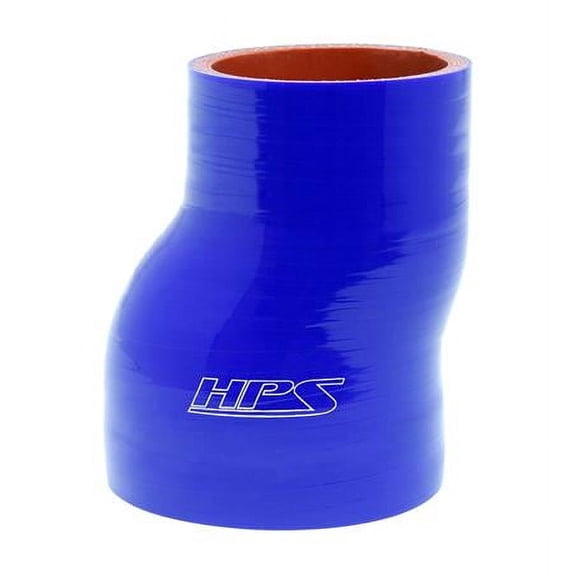 HPS Performance  3.5-4 in. Silicone Offset Reducer, Blue - 4 in.