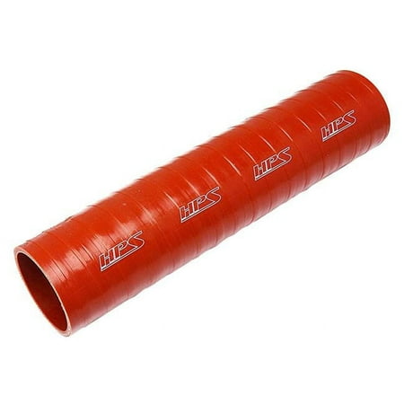 HPS Performance 3 in. ID 1 ft. Long High Temp 4-Ply Aramid Reinforced Silicone Coupler Tube Hose, Orange