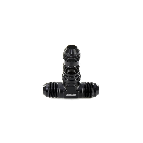 HPS Performance -4 Bulkhead Tee Aluminum Adapter AN Fitting, AN8344
