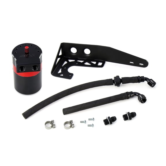 HPS Performance Aluminum Oil Catch Can Kit Compatible for 2018-2022 Honda Accord 2.0L Turbo, OCC-001