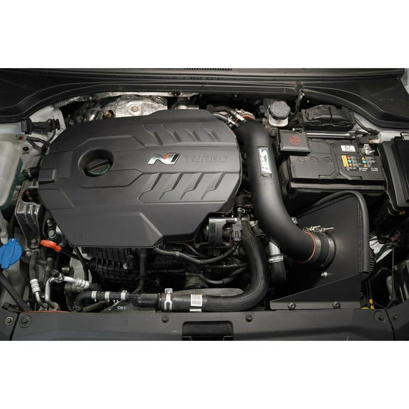 HPS Performance Black Air Intake Kit with Heat Shield Cool Ram Compatible for 2019-2022 Hyundai Veloster N 2.0L Turbo, 827-713WB